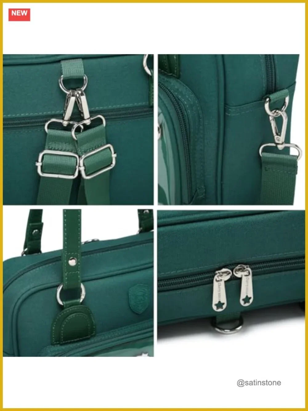 Ita Bag Crossbody Shoulder Bag Satchel Messenger Backpack Multi-Purpose Pins