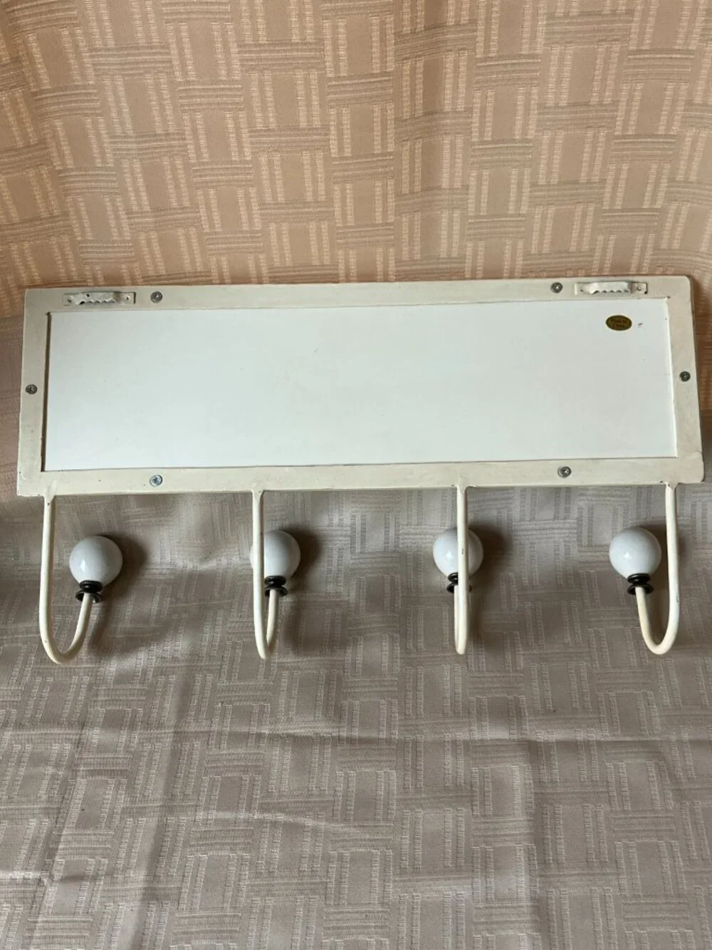 Shabby Chic Floral Rose 4-Hook Wall Rack / French Provincial