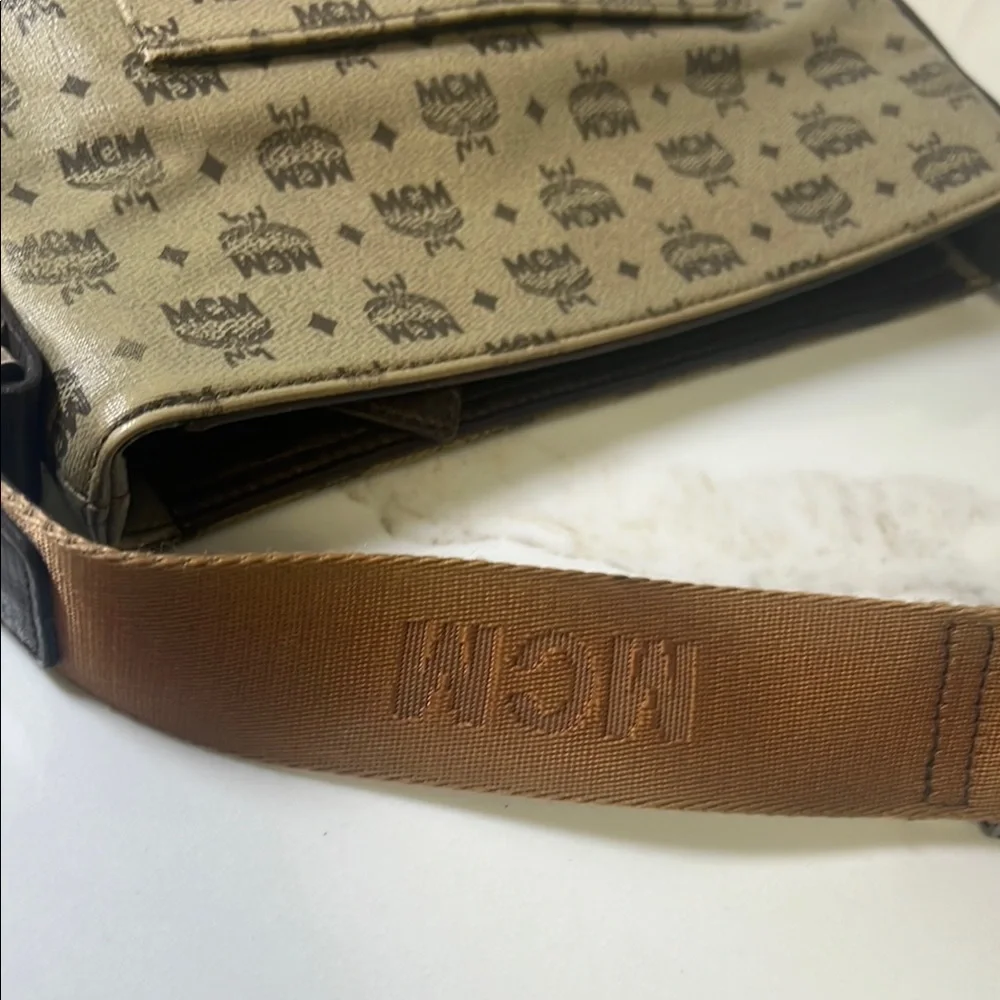 MCM Logo Messenger Bag