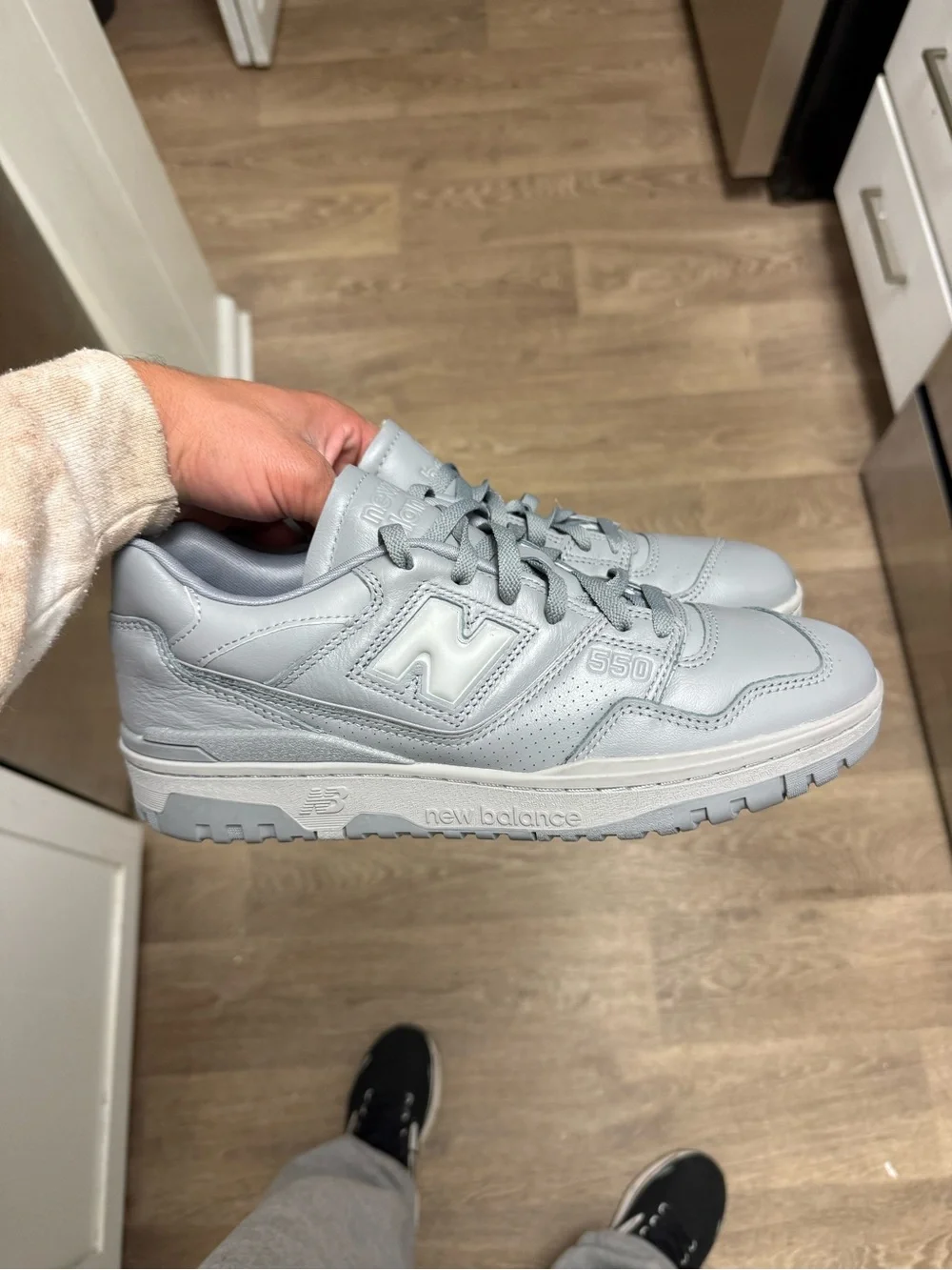 New Balance 550 Grey Grey BB550MCB Men Size 10.5 Used