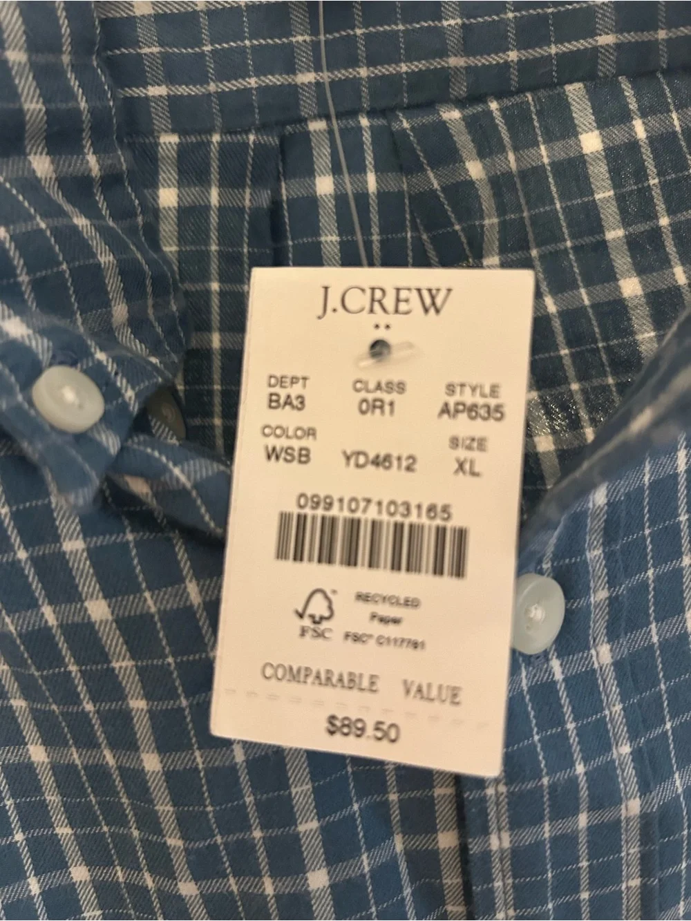 J. Crew lightweight long