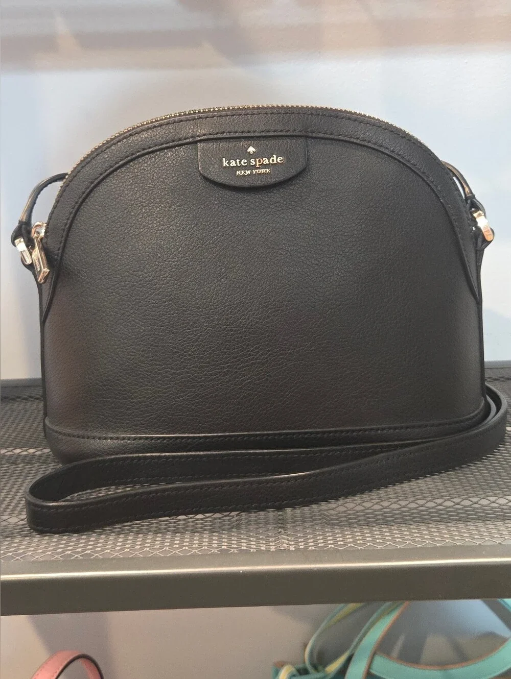 kate spade Sylvia Dome Shoulder Crossbody Pebbled Leather