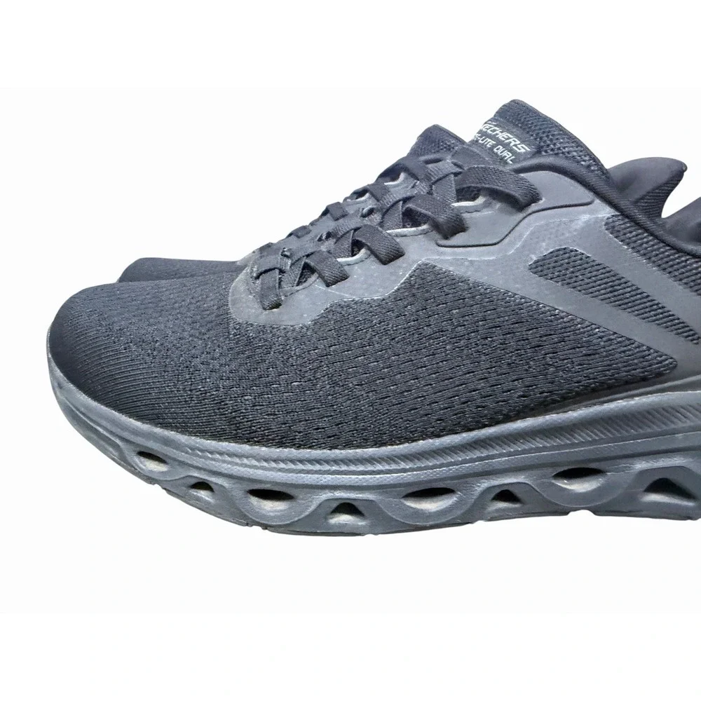 Skechers Mens Glide Lite Swift Fit Hands Free Slip On Walking Shoes Black 13