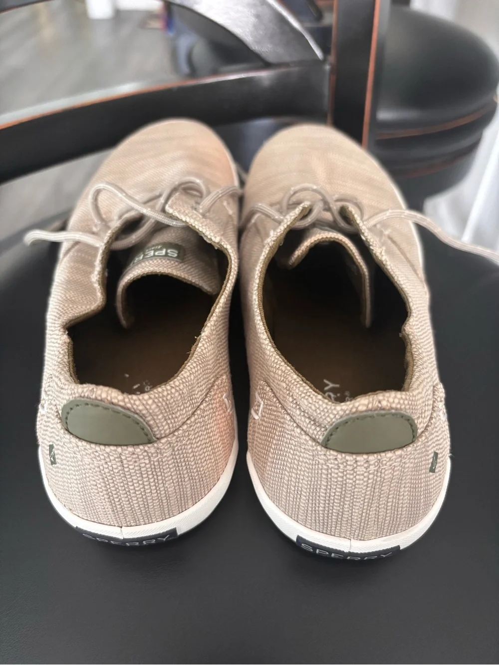 Sperry Men’s Tan Knit Lace-Up Boat Shoes
