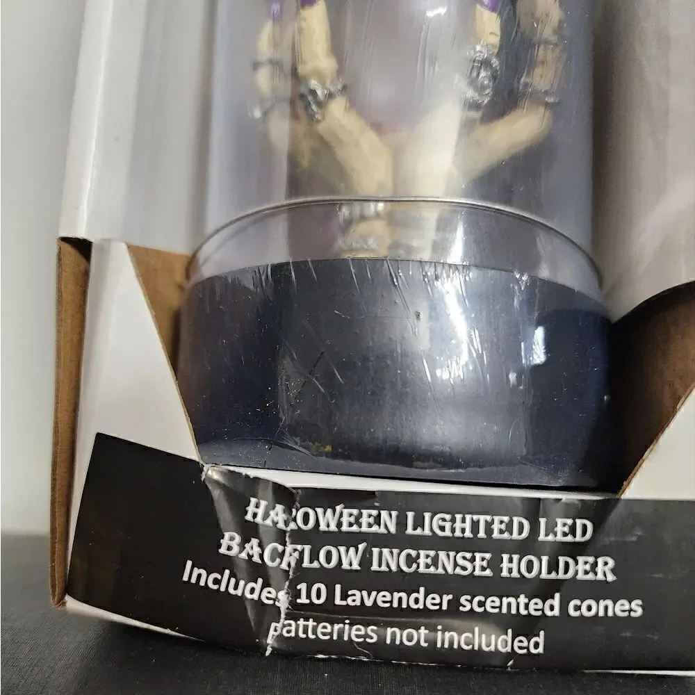 New Halloween Fortune Teller Incense Holder, 3x6.5. Includes 10 lavender cones
