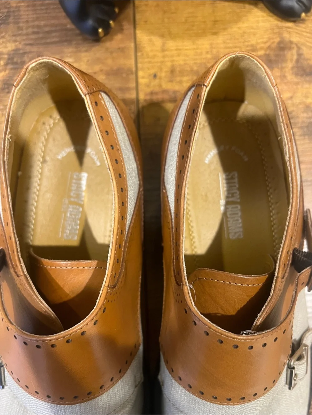 Stacy Adams buffalo leather