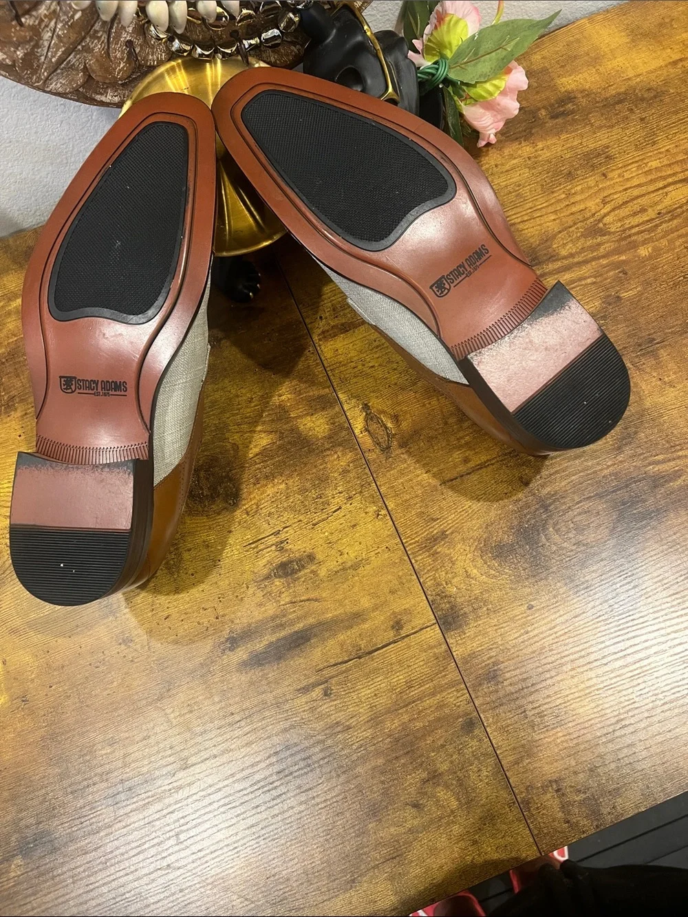 Stacy Adams buffalo leather