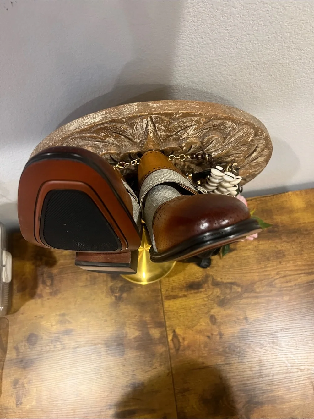Stacy Adams buffalo leather