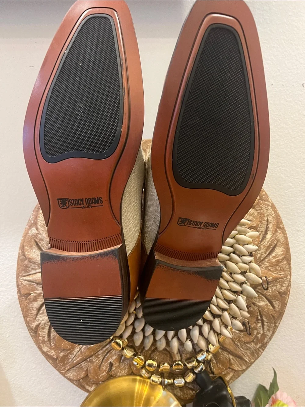 Stacy Adams buffalo leather