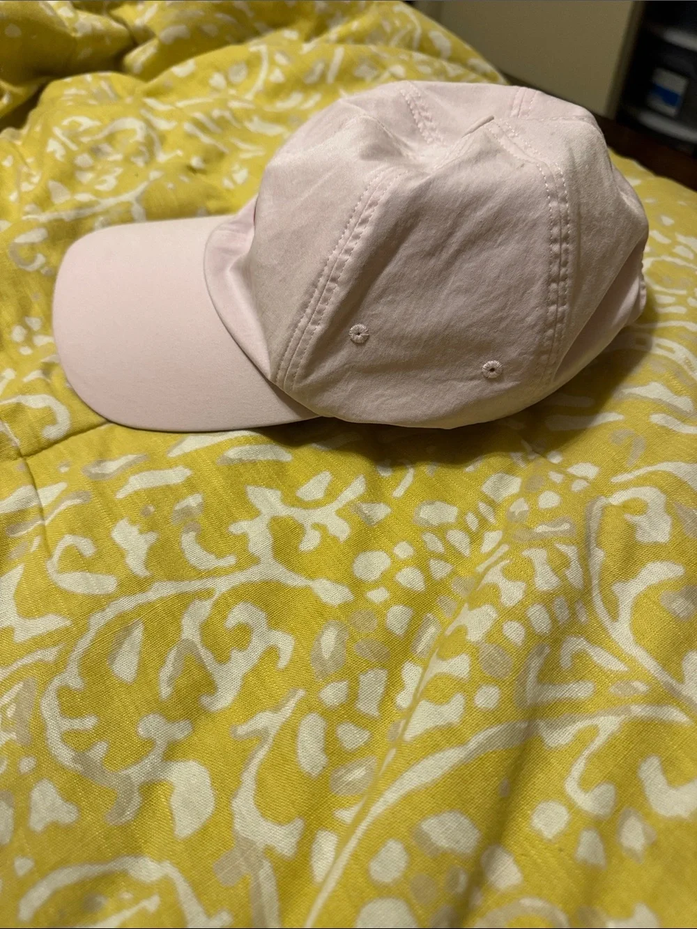 lululemon athletica light pink baseball cap with pink logo