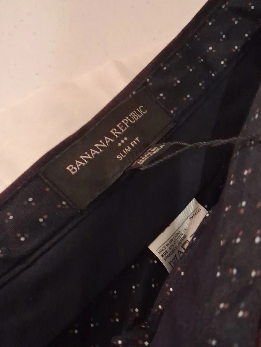 Banana Republic Men's Dress Pants in Burgundy