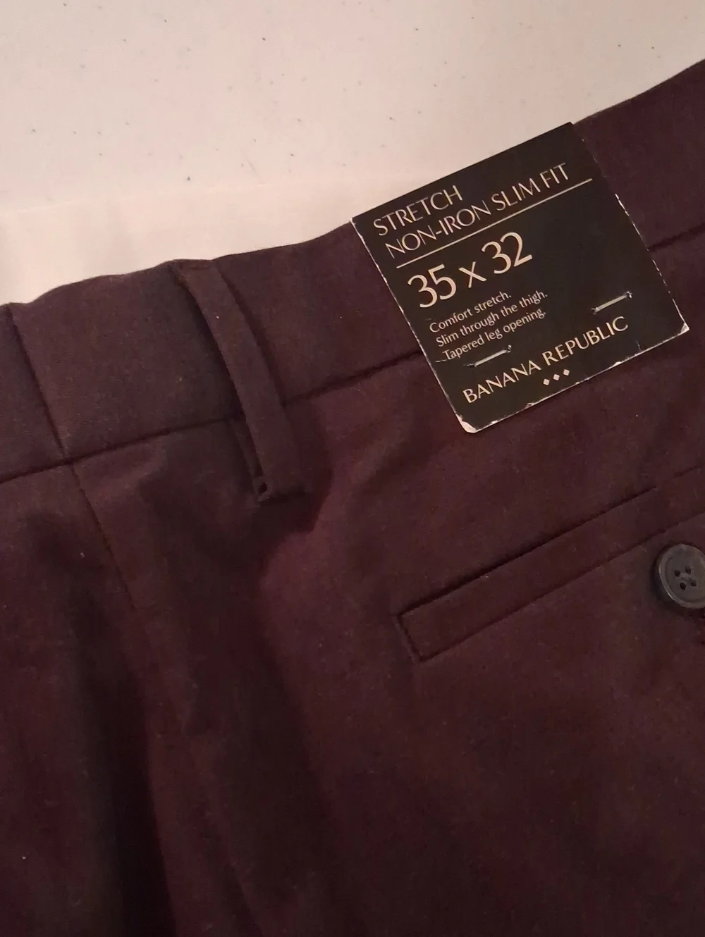 Banana Republic Men's Dress Pants in Burgundy