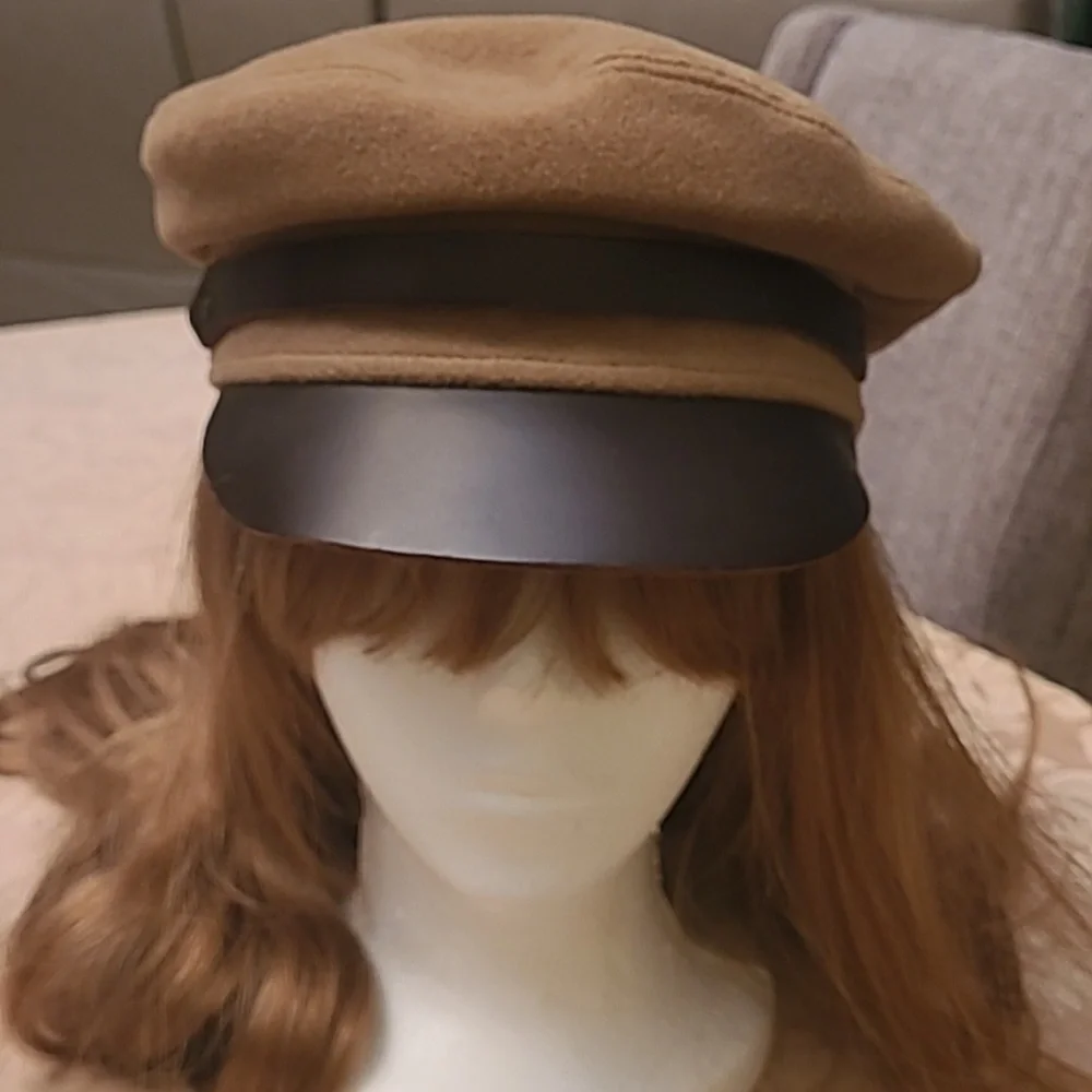 VINTAGE Cashmere/Wool/Leather Brim Lola Lack of Color Hat