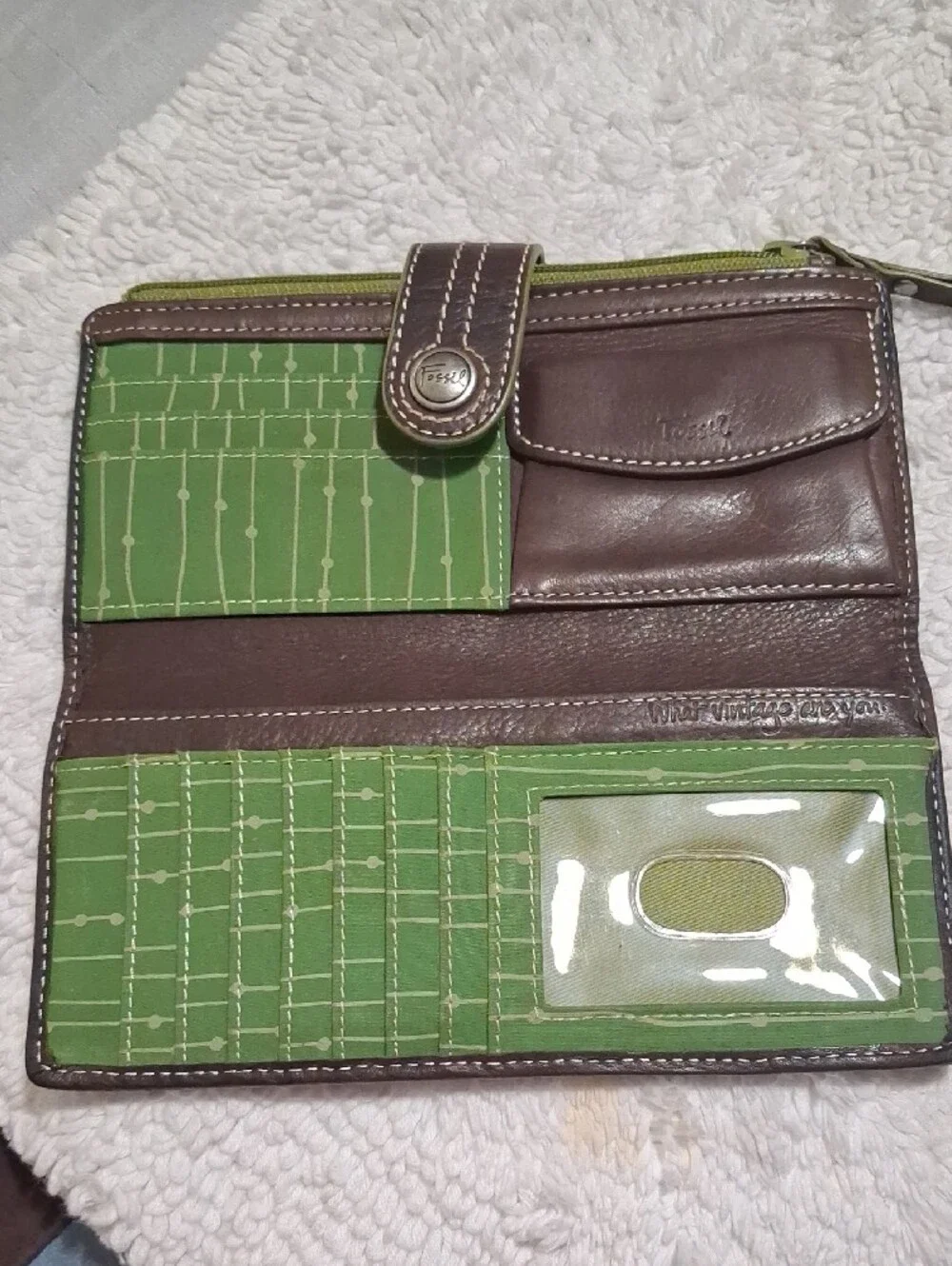 Fossil leather wallet