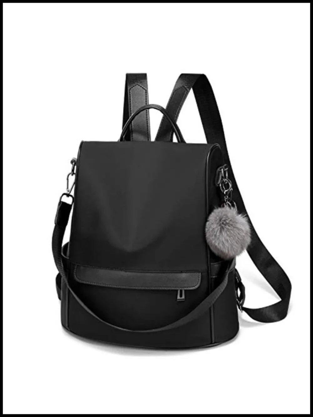 Nylon Backpack Purse Anti-theft Travel Lightweight Shoulder Bag