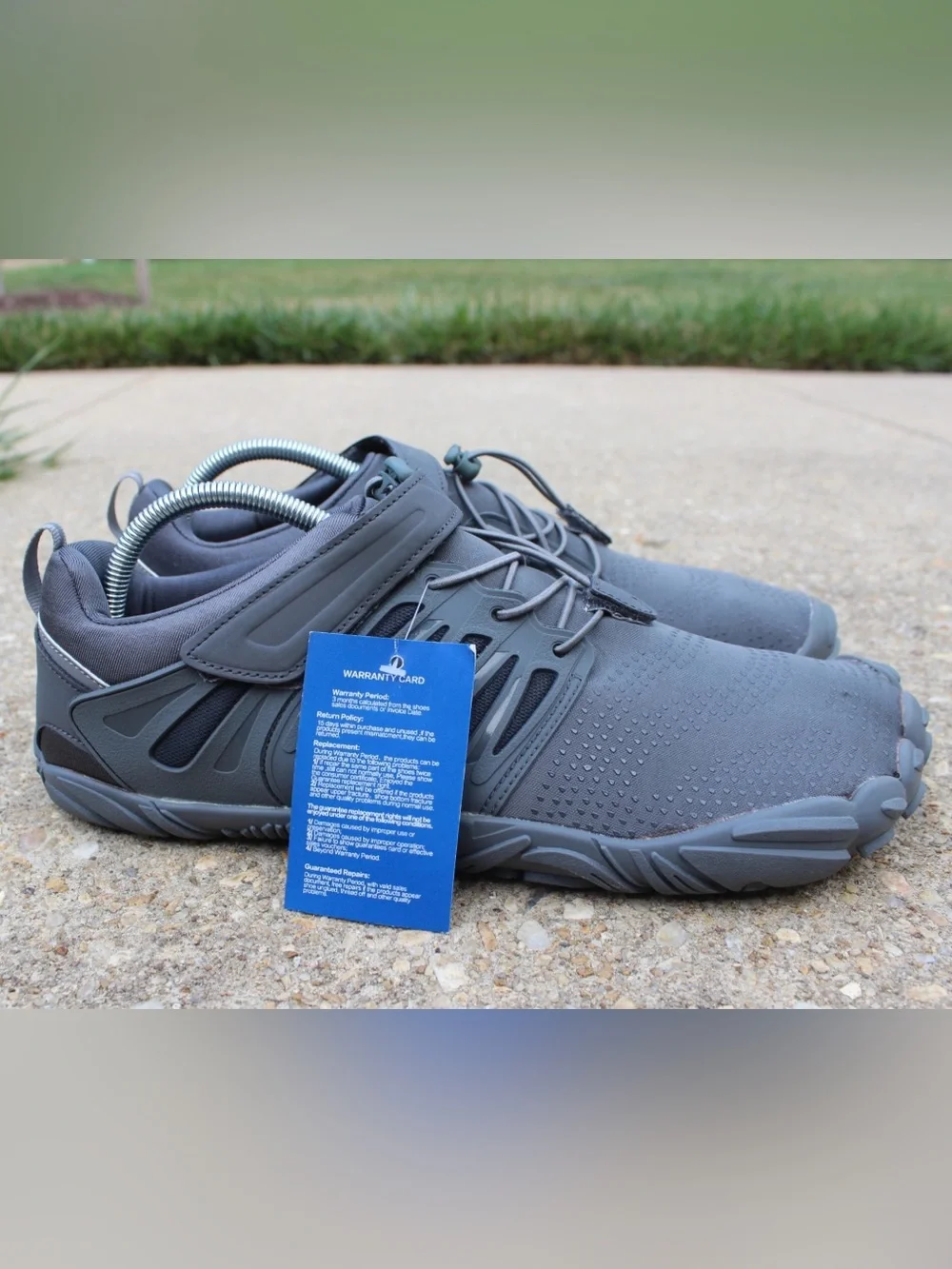 EVGLOW Barefoot Grey Trail Running Shoes Sz 46 (12-12.5)