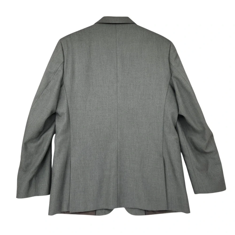 Banana Republic Blazer 42R Mens Gray Herringbone 3 Button Gardner Brown Jacket‎