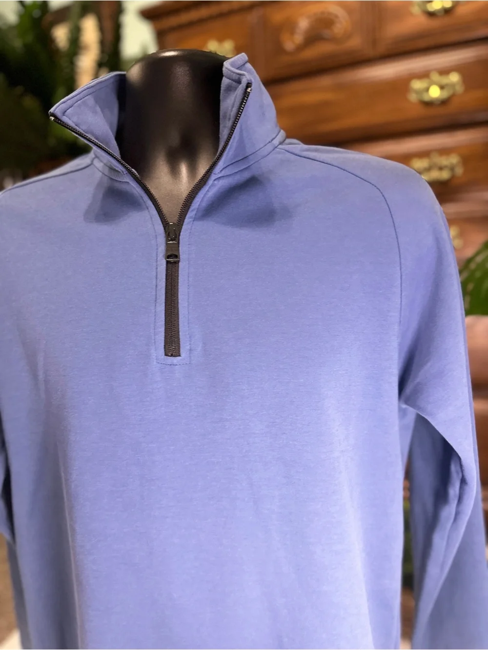 Men’s Banana Republic Blue Quarter-Zip Pullover Size M