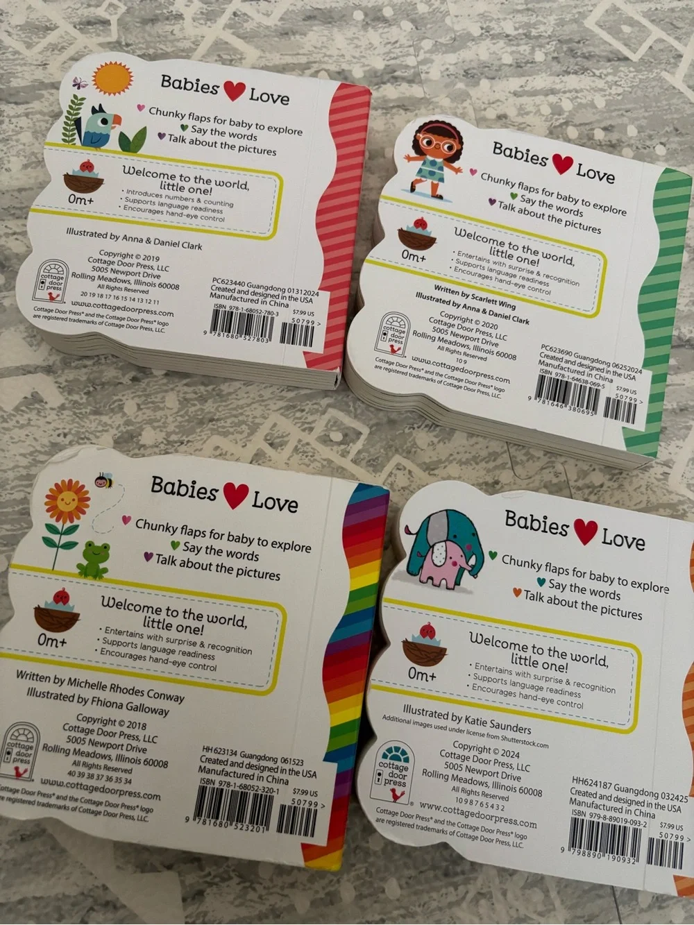 Set of 5 Baby Lift a Flap Books