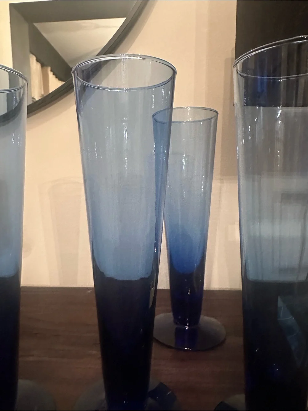 Cobalt Blue Flutes