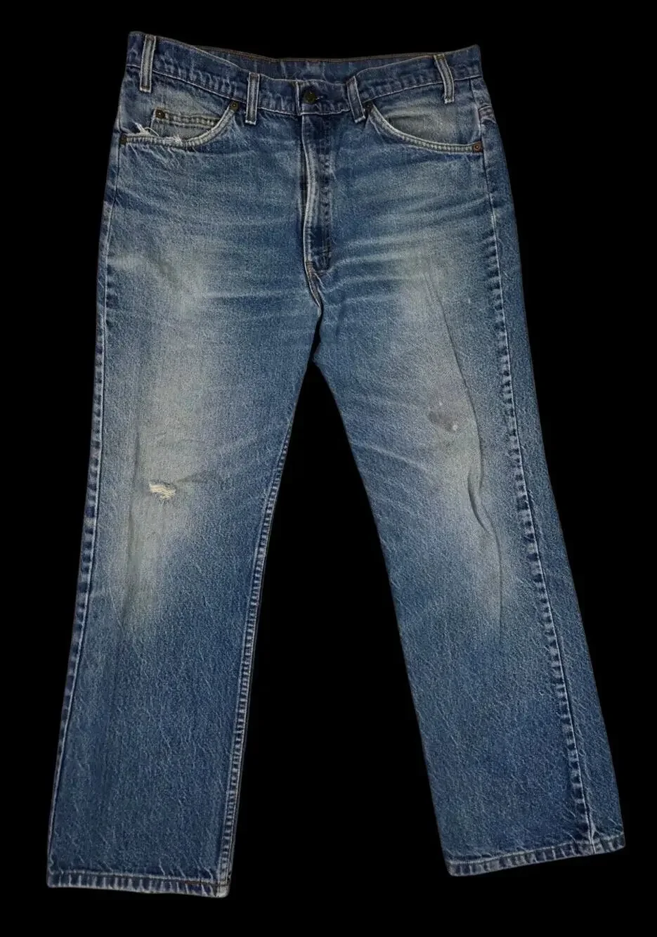 80s Levis Orange Tab Jeans Vtg 517 Bootcut Distressed Indie Sleaze 34x28 Actual
