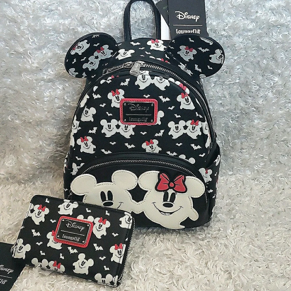Loungefly Glow in the Dark Mickey and Minnie Ghost Halloween set