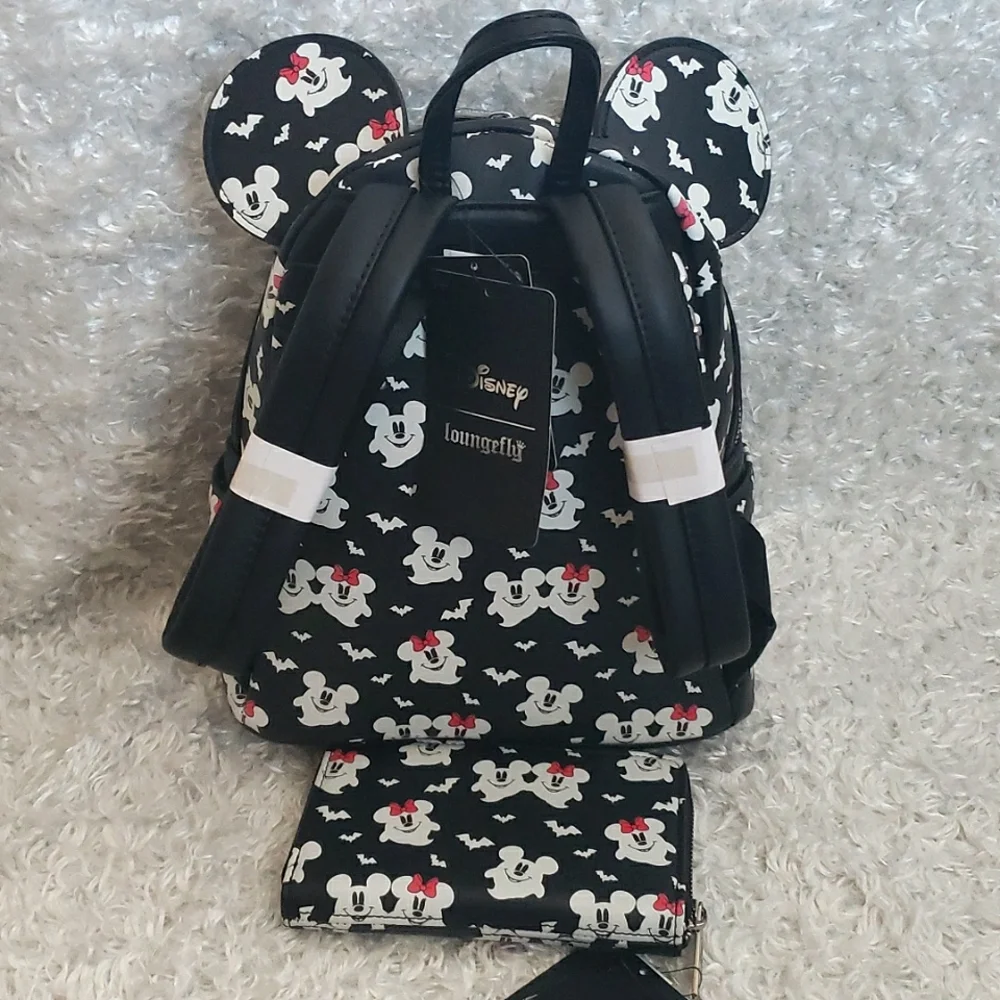 Loungefly Glow in the Dark Mickey and Minnie Ghost Halloween set