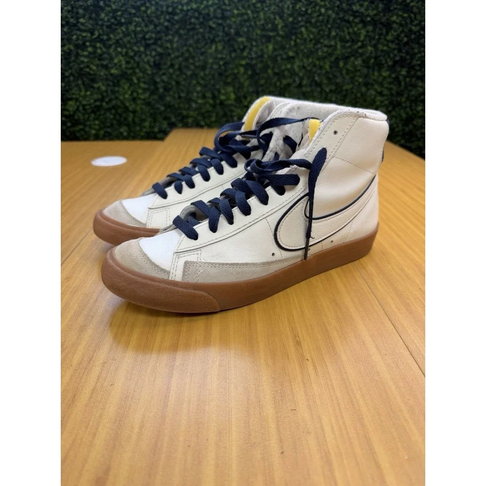 Nike Blazer Mid '77 Premium Sail/Sail-Midnight Navy DQ7672-100 Men's Size 9.5
