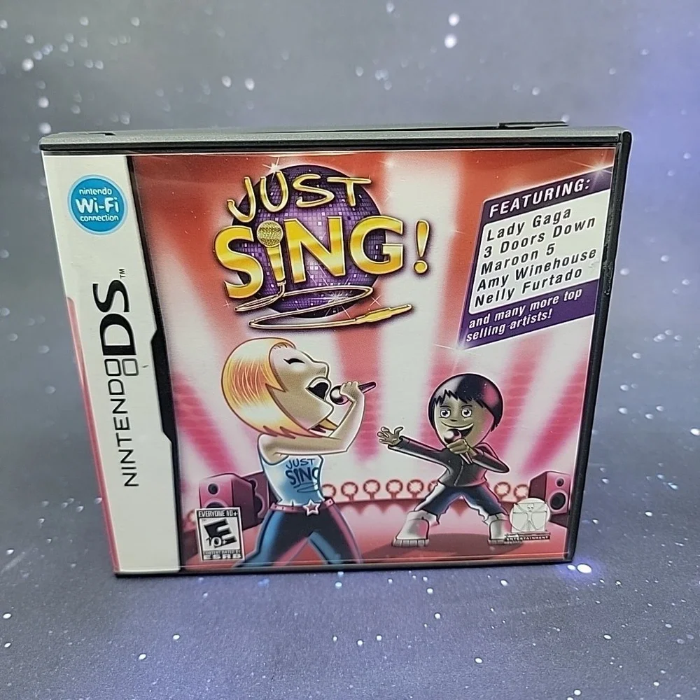 Just Sing! (Nintendo DS) Box Set W/Headset And Microphone Video Game