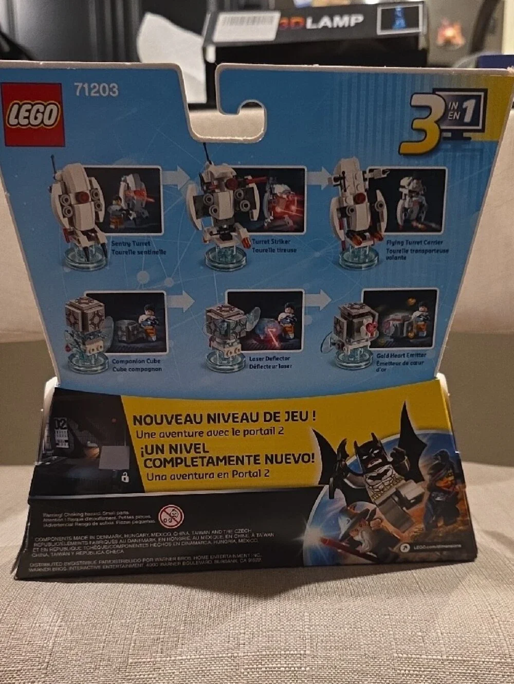 Lego includes chell