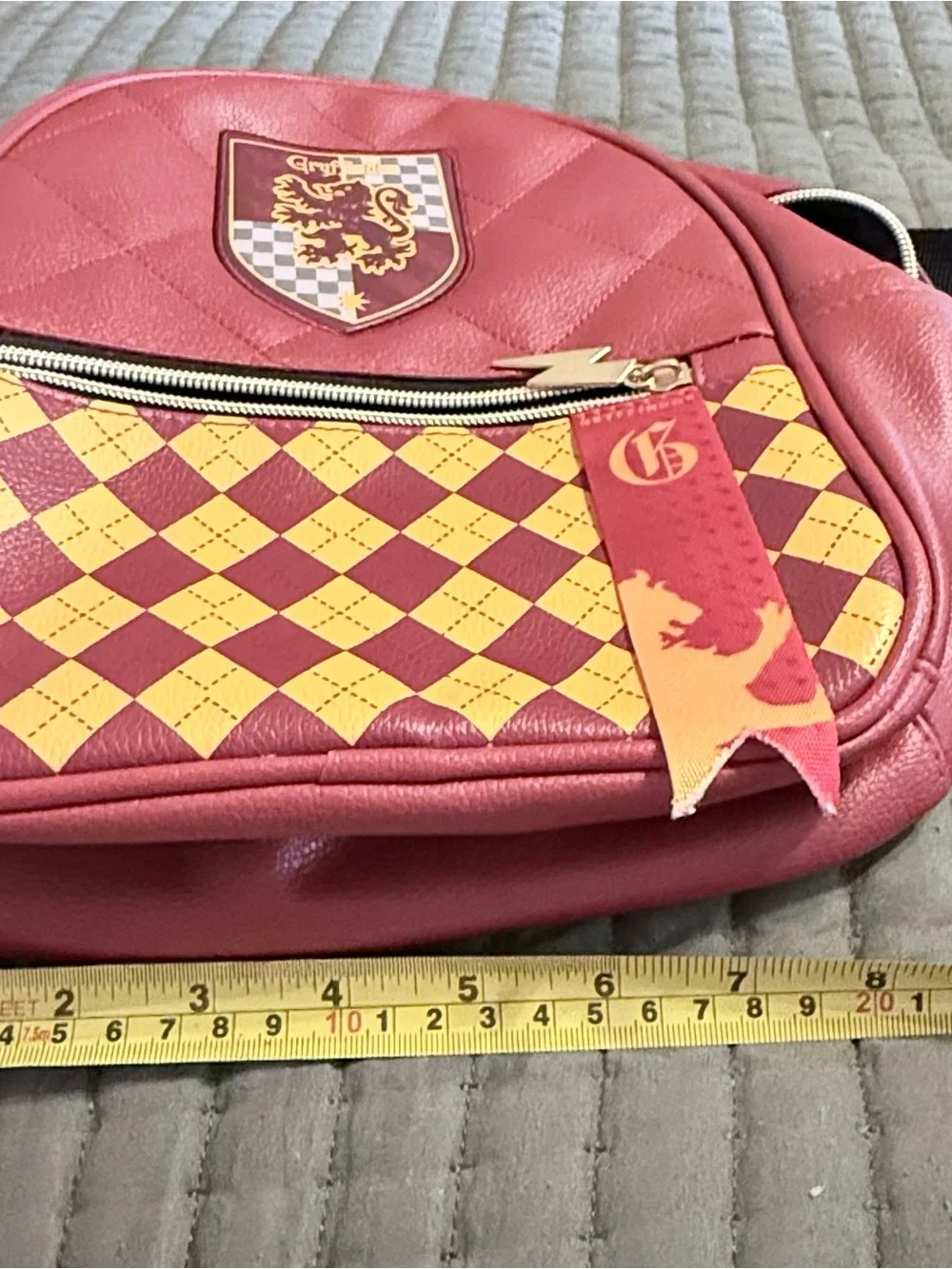 Harry Potter Gryffindor-Inspired Maroon and Gold Mini Backpack
