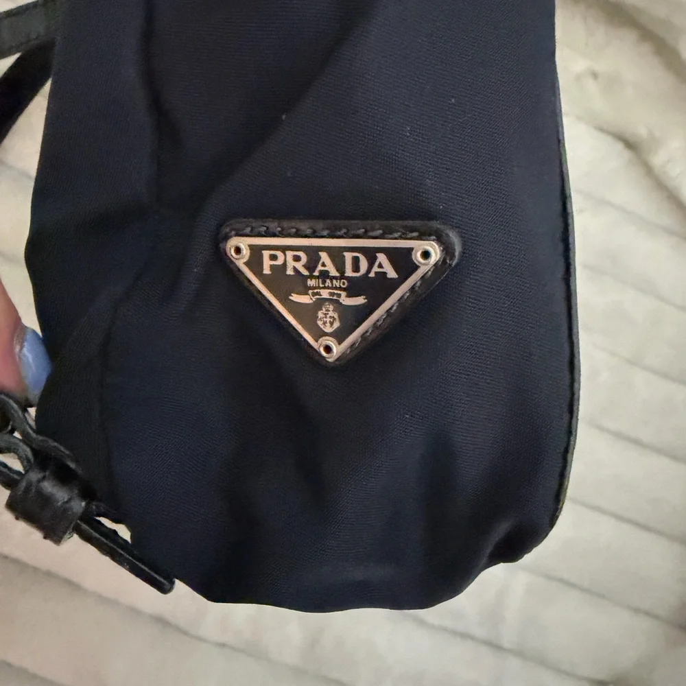 RARE ARCHIVAL Prada Tessuto Nylon & Croc Embossed mini backpack