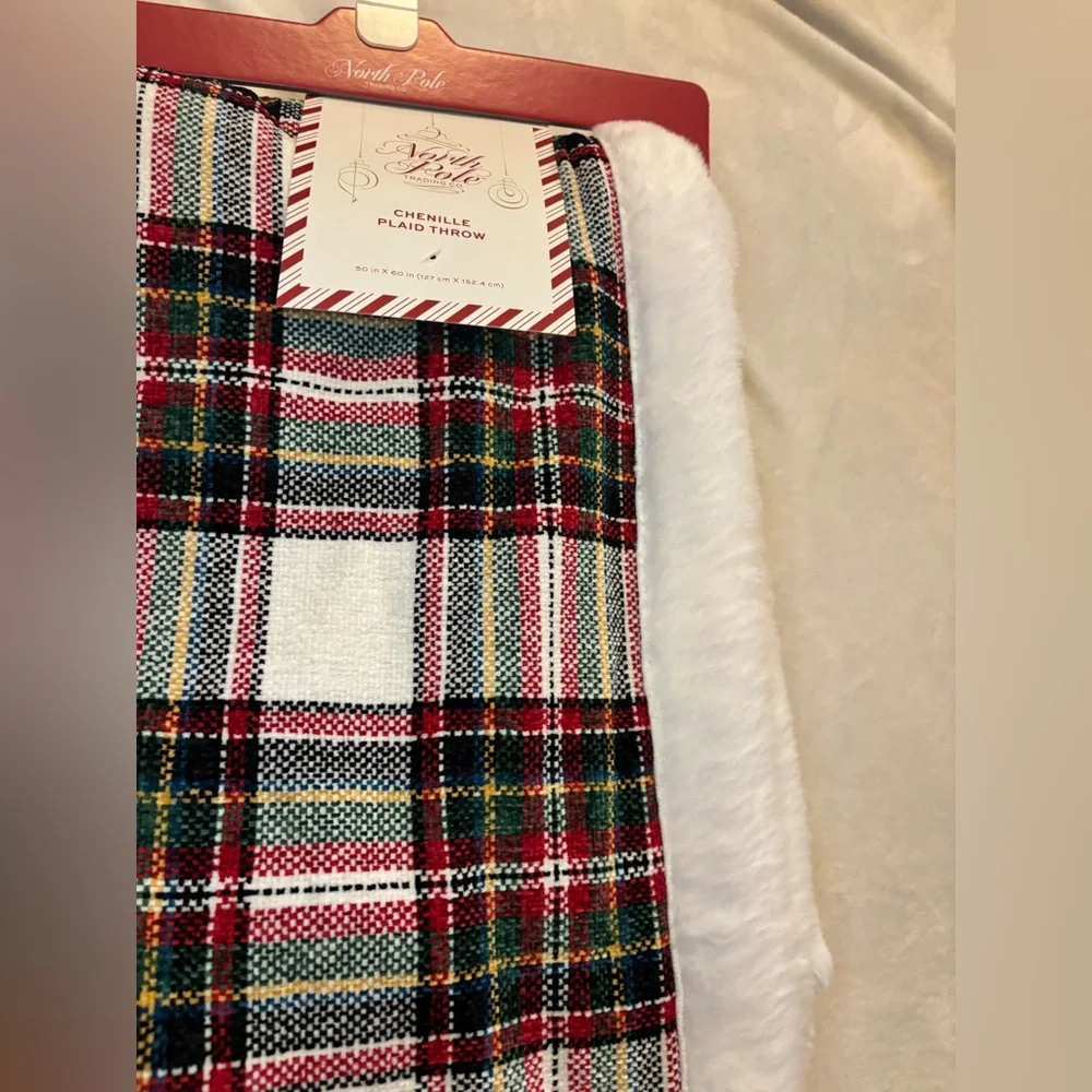 North Pole red fabric festive