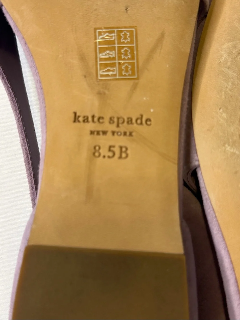 kate spade bunnie flats, purple