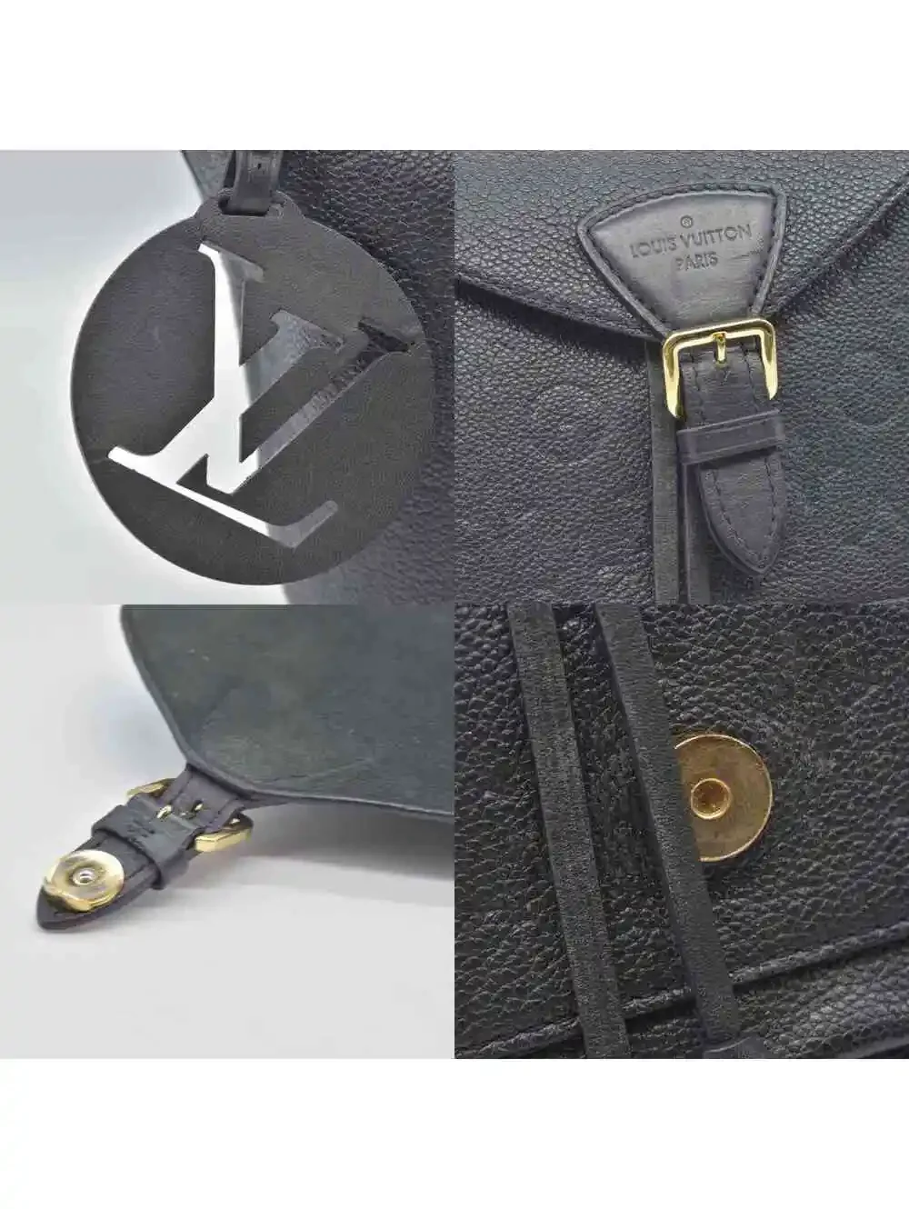Louis Vuitton Black Montsouris Empreinte Noir Black 2020