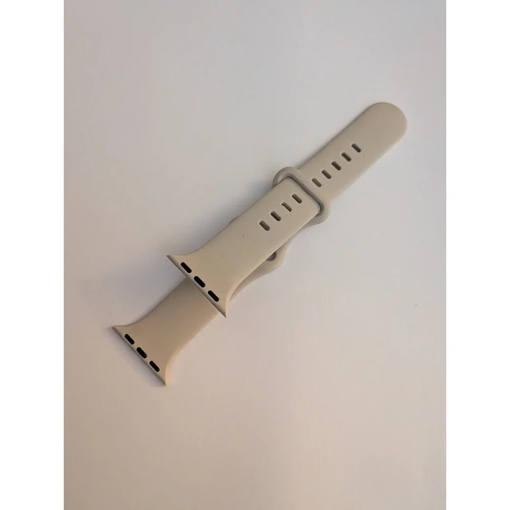 Apple Watch Sport Band Silicone Strap Stone Beige 38mm 40mm 41mm S/M M/L