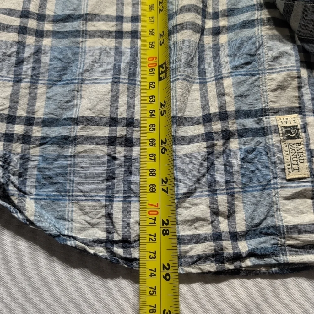 J. Crew Blue and White Casual Button Down Shirt