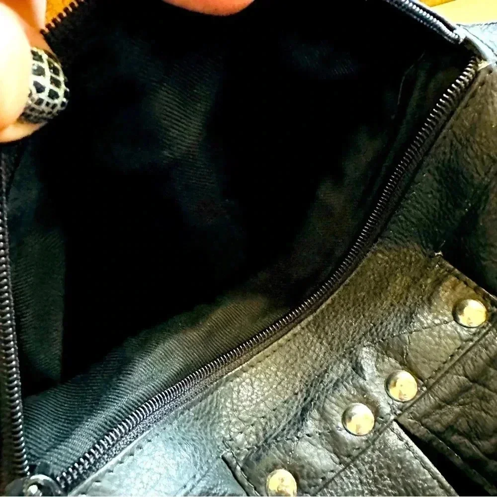 Unisex Vintage Merlin Lederwerkstatt Large Leather Backpack
