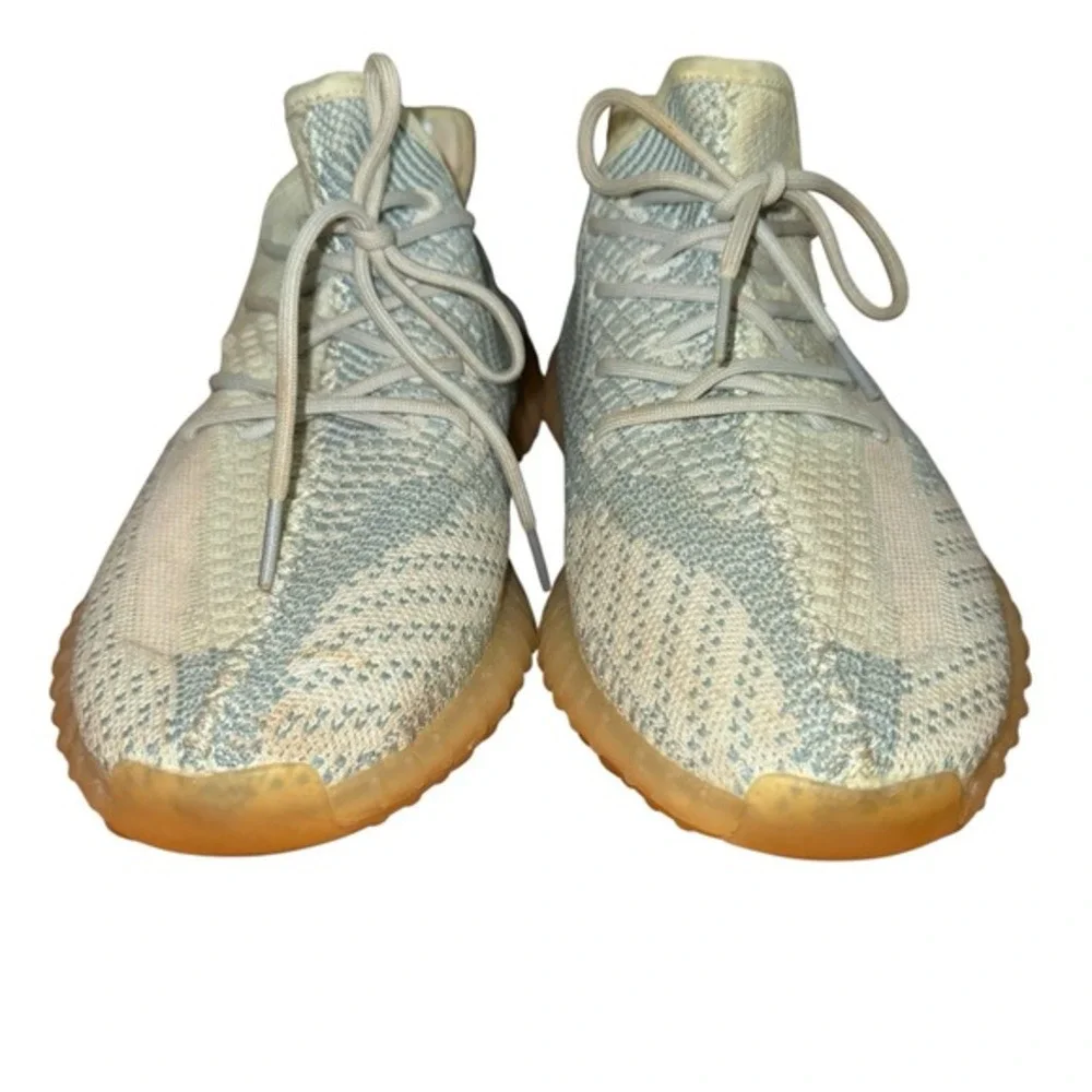 Adidas Yeezy Boost 350 V2 MENS 9.5 PRE-OWNED Cloud‎ White Shoes/Sneakers FW3043