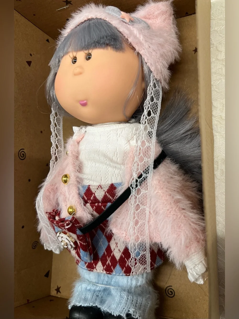 New, 8” Mia Potato Doll with Plush Outfit and Hat