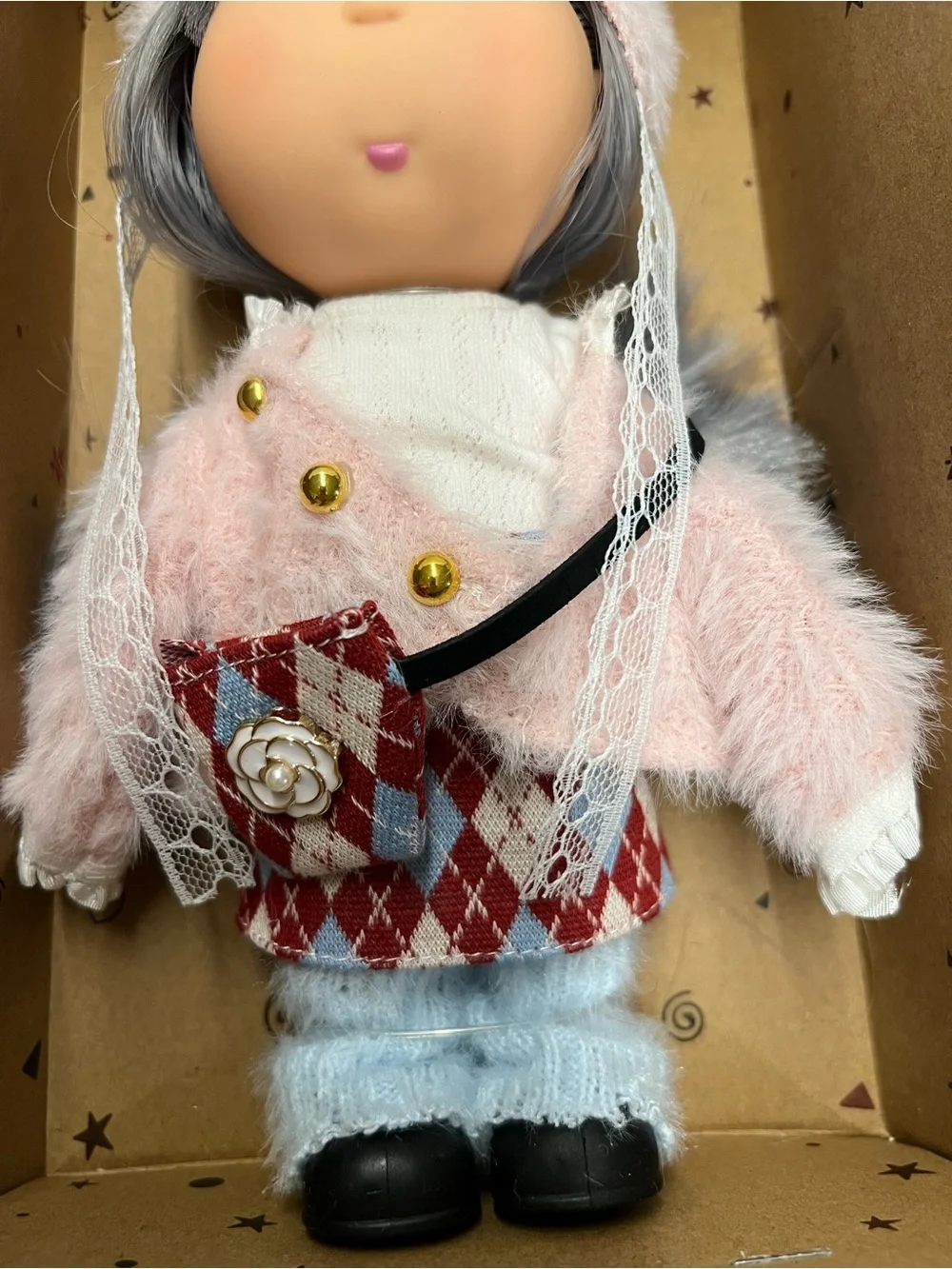 New, 8” Mia Potato Doll with Plush Outfit and Hat