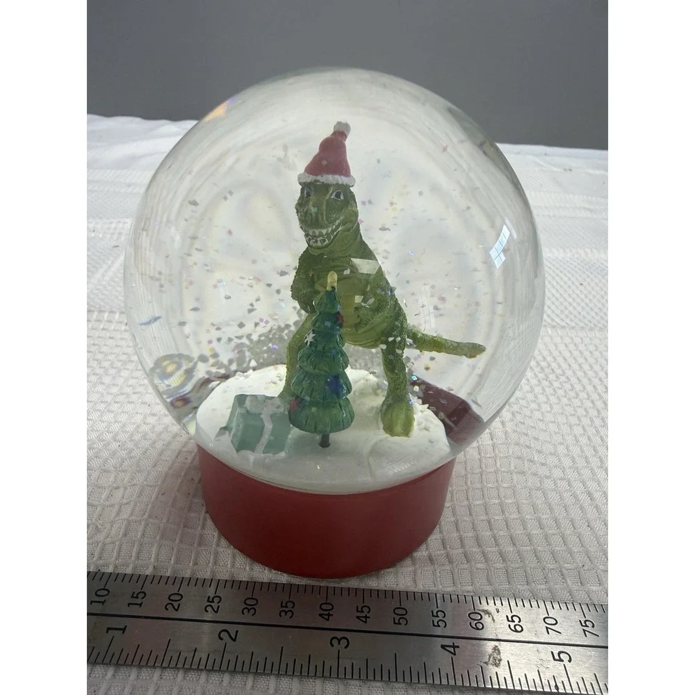 Tyrannosaurus Rex Dinosaur Snow globe T-rex Snowglobe Waterglobe Christmas