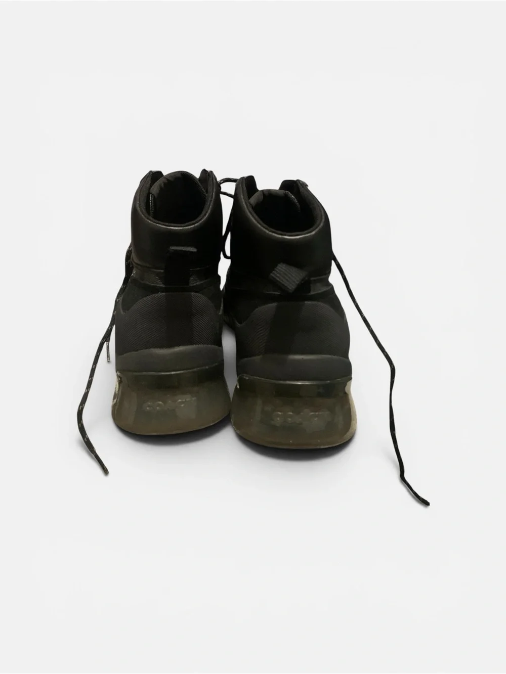 Black High-Top Coach Lace-Up Sneaker boots size 10.5 Mens