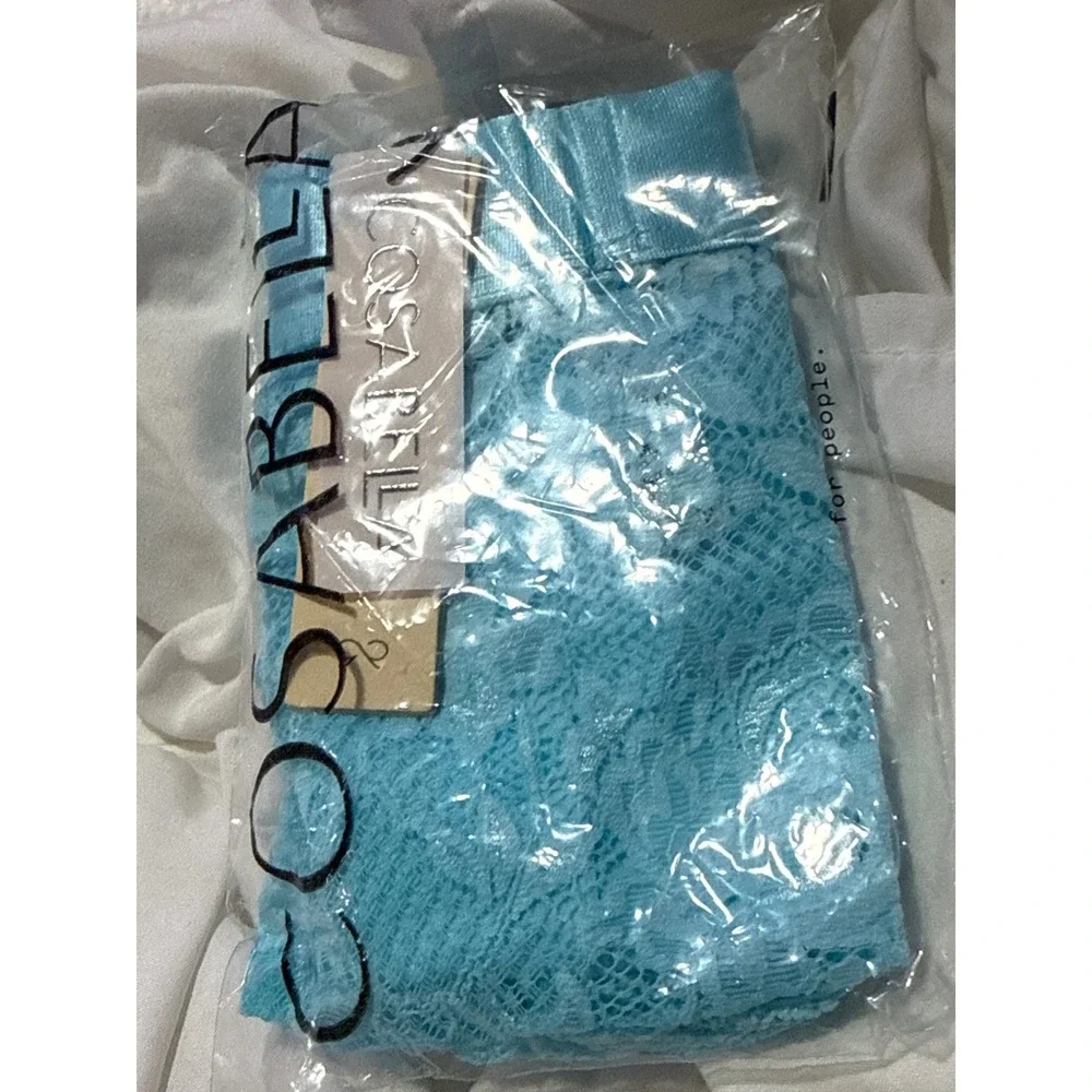 Cosabella Never Say Never Men's Sports Brief Maldives Blue Lace Size M NWT