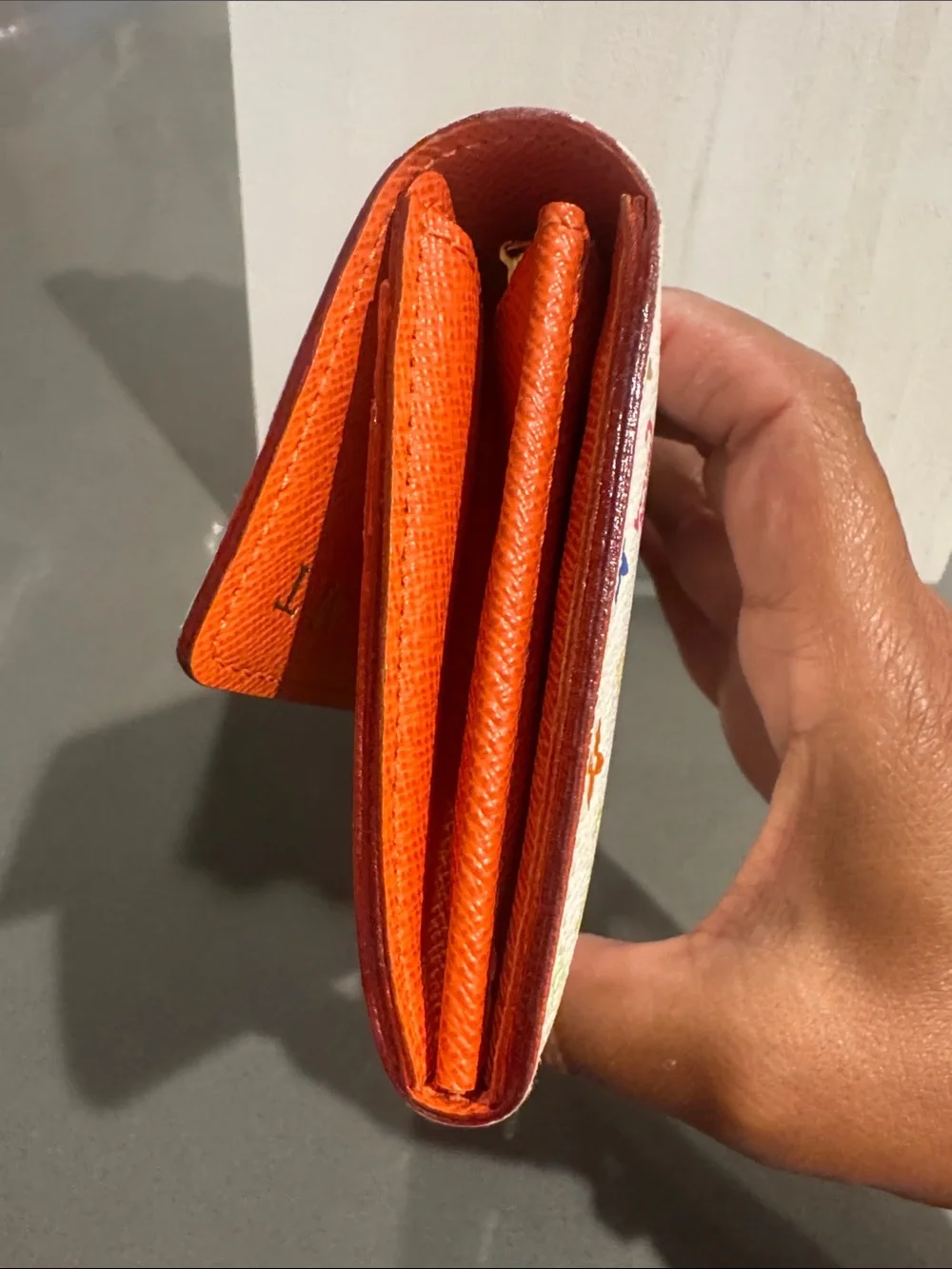 Louis Vuitton Authentic Monogram Takashi Murakami Multicolor Monogram  Wallet.