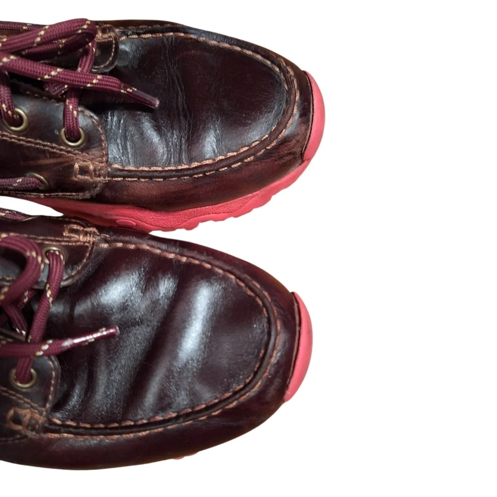 Timberland PRO Men’s Brown PINK  Boat Shoes Size 9 READ AD Old Money Preppy