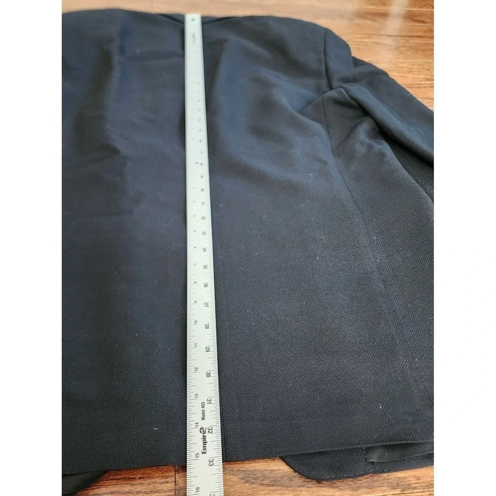 Canali Blazer Men US 44R (54R) Navy Blue Italian Wool Luxury Classic High End