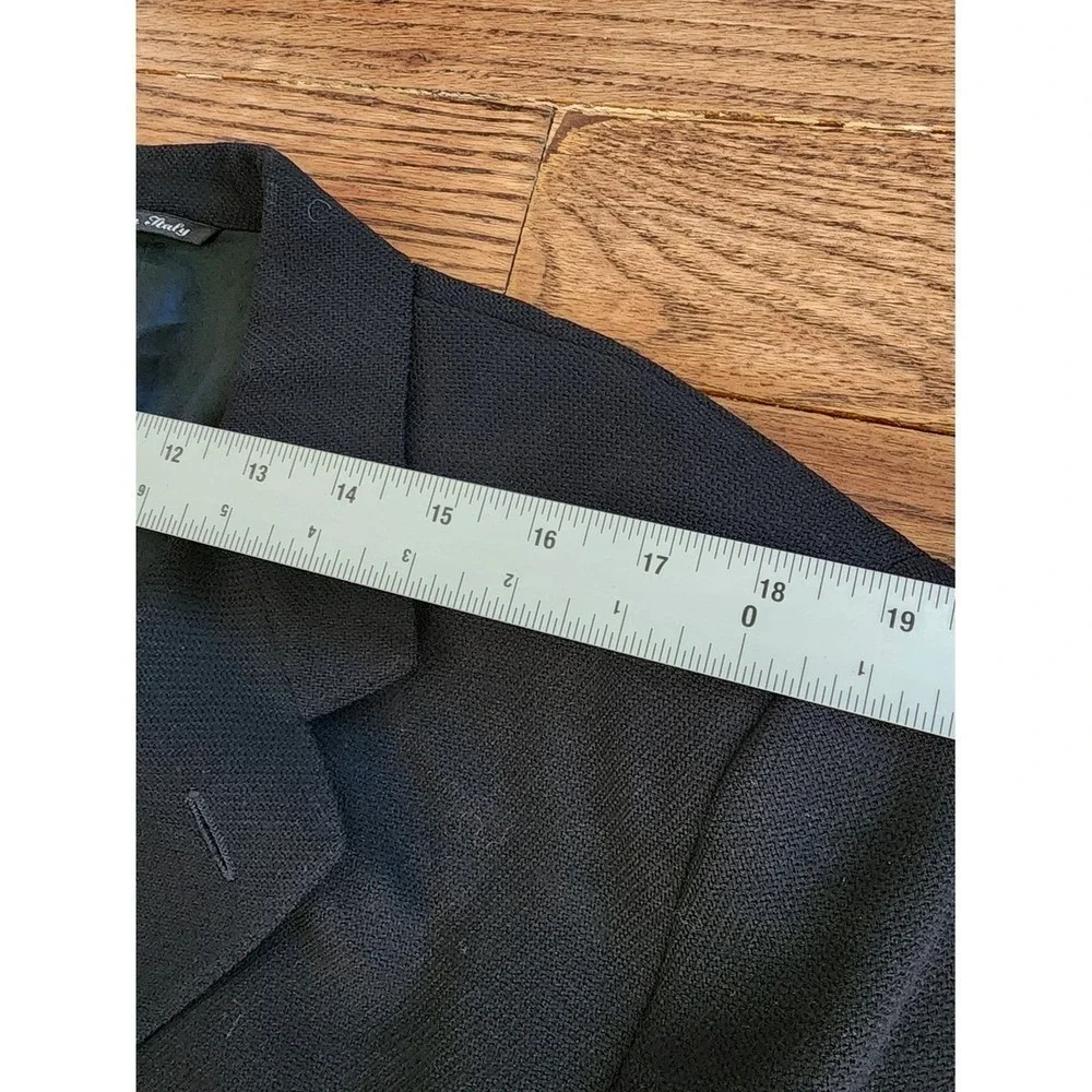 Canali Blazer Men US 44R (54R) Navy Blue Italian Wool Luxury Classic High End