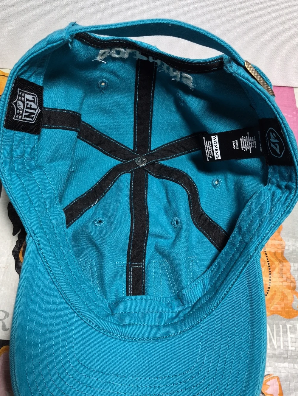 NEW ERA NFL  MIAMI DOLPHINS Relaxed Turquoise Baseball Cap, One Size Adjustable
