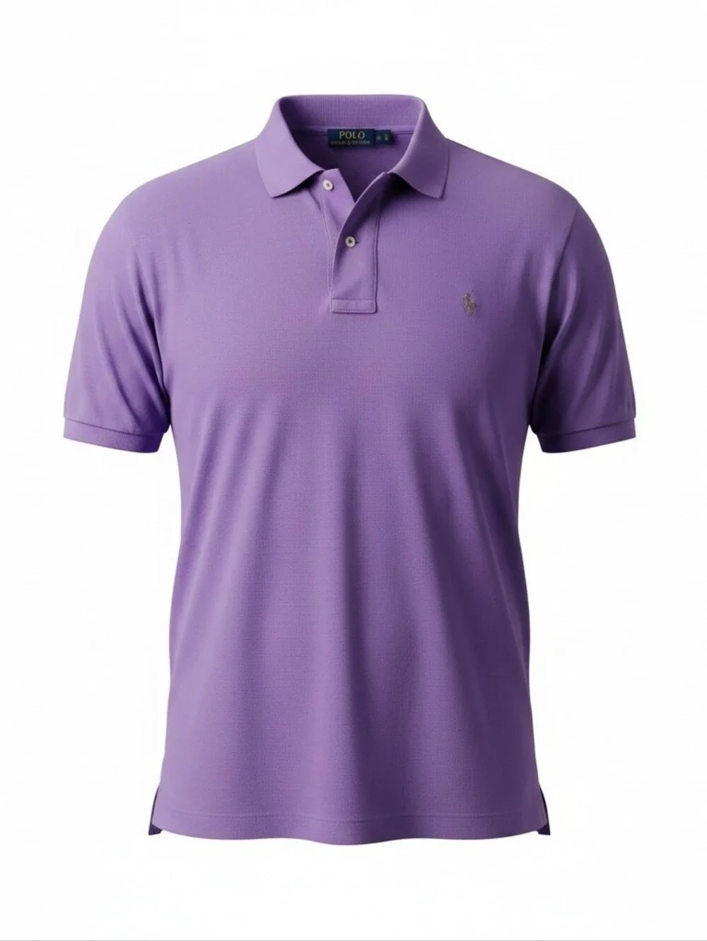 Polo by Ralph Lauren Men’s Lavender Polo Shirt with Embroidered Pony